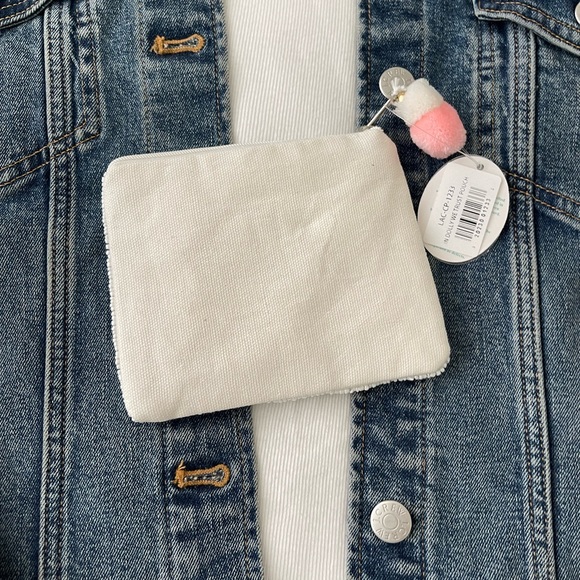 In Dolly We Trust Coin Pouch Seed Bead Coin Pouch Beaded Coin Bag Beaded White - Picture 4 of 6